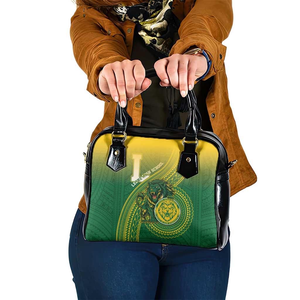 Leone High School Shoulder Handbag Leone Lion LT05 One Size Green - Polynesian Pride