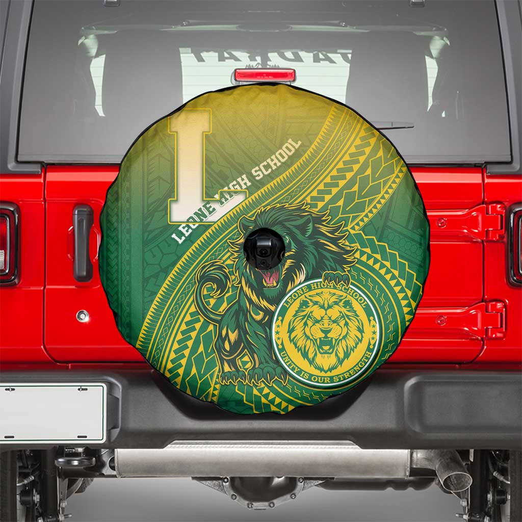 Leone High School Spare Tire Cover Leone Lion