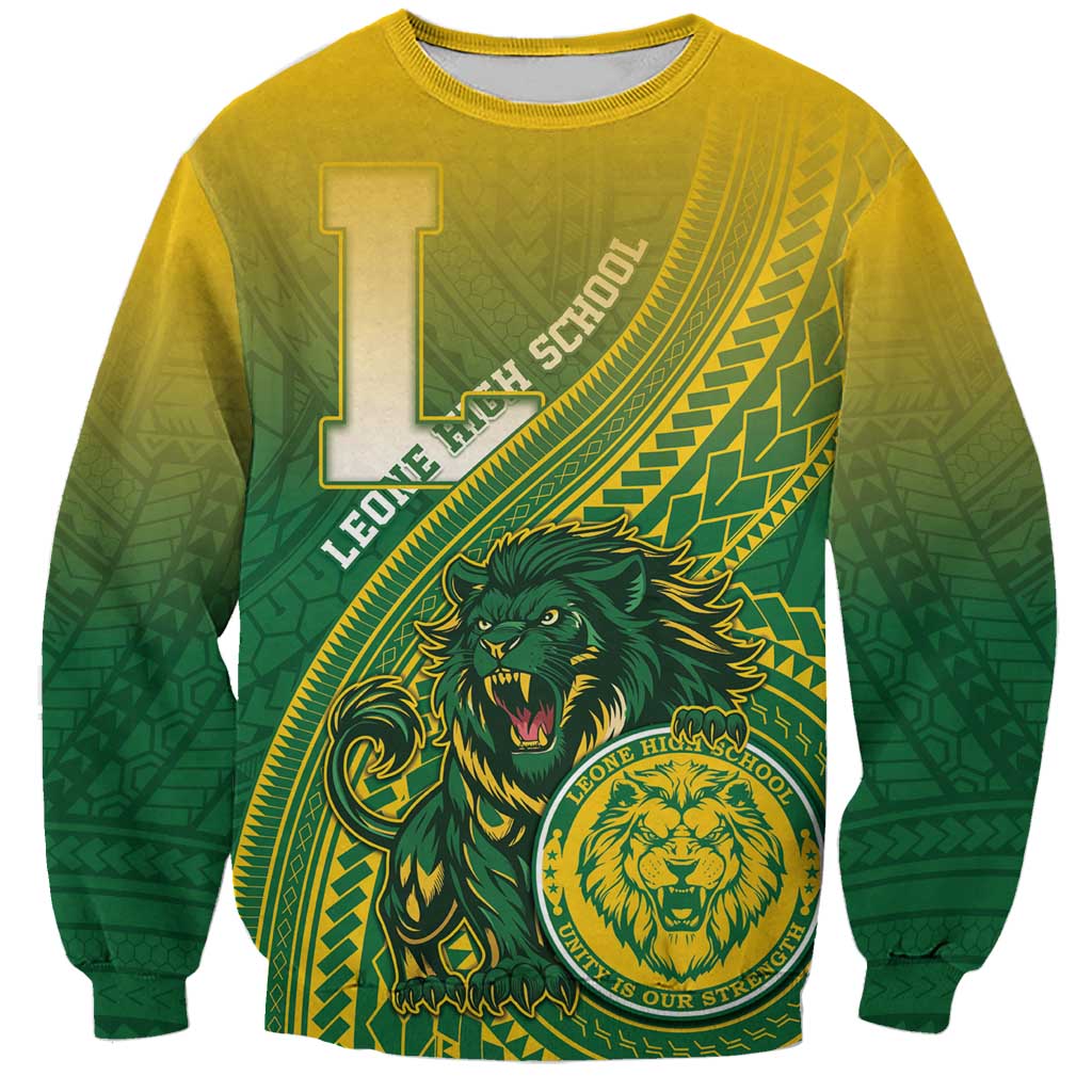 Personalized Leone High School Sweatshirt Leone Lion