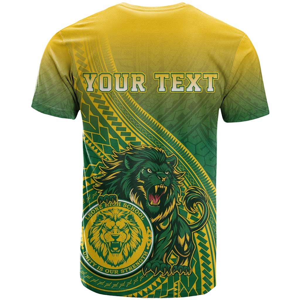 Personalized Leone High School T Shirt Leone Lion