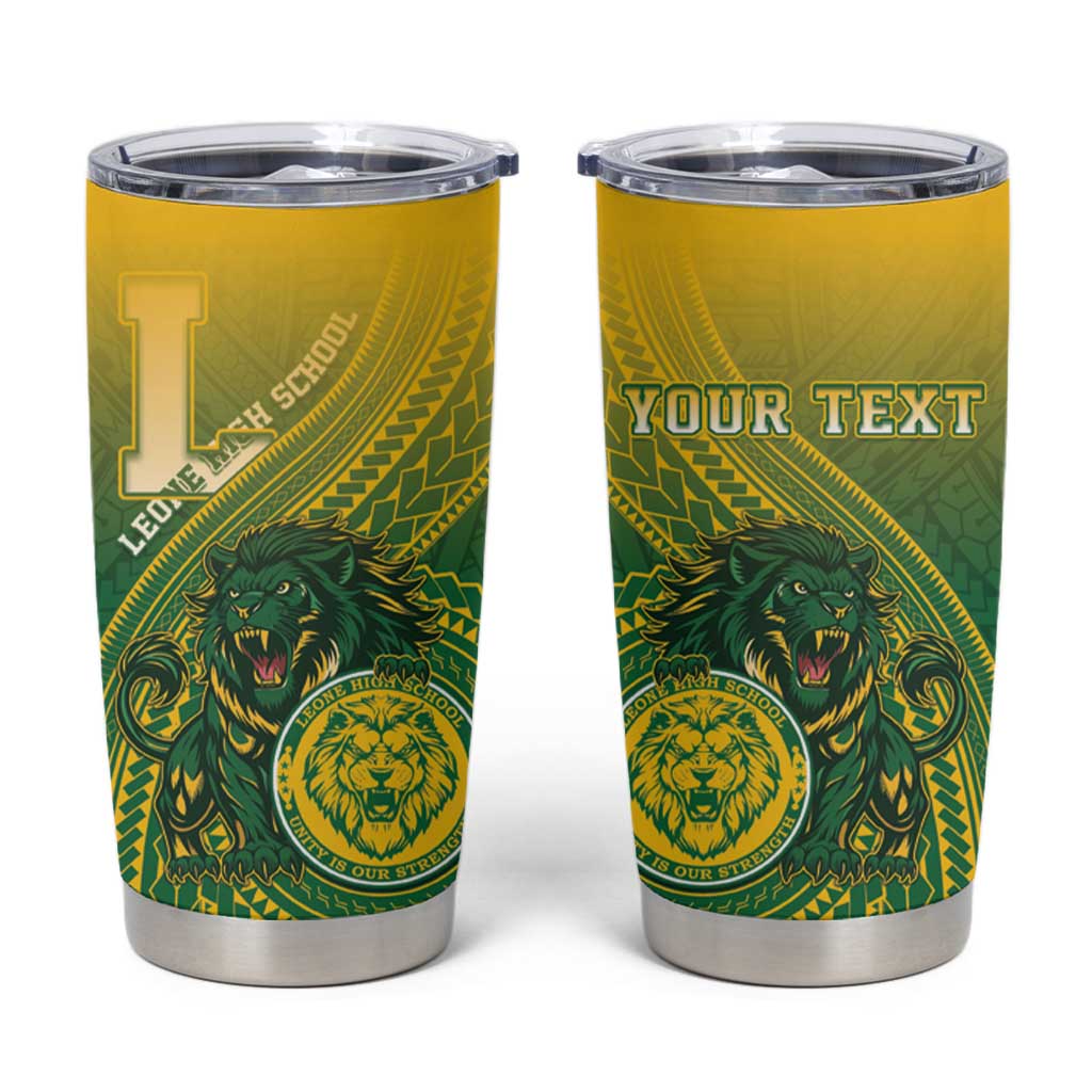 Personalized Leone High School Tumbler Cup Leone Lion