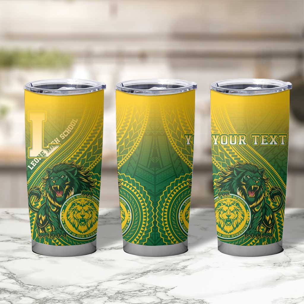 Personalized Leone High School Tumbler Cup Leone Lion