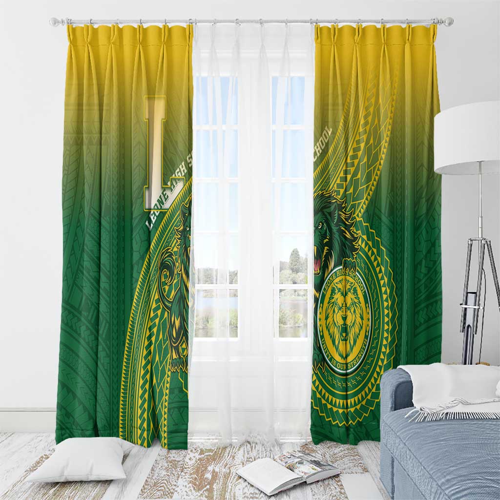 Leone High School Window Curtain Leone Lion