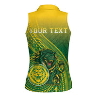 Personalized Leone High School Women Sleeveless Polo Shirt Leone Lion LT05 - Polynesian Pride