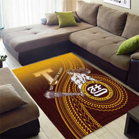Tafuna High School Area Rug Polynesian Warrior