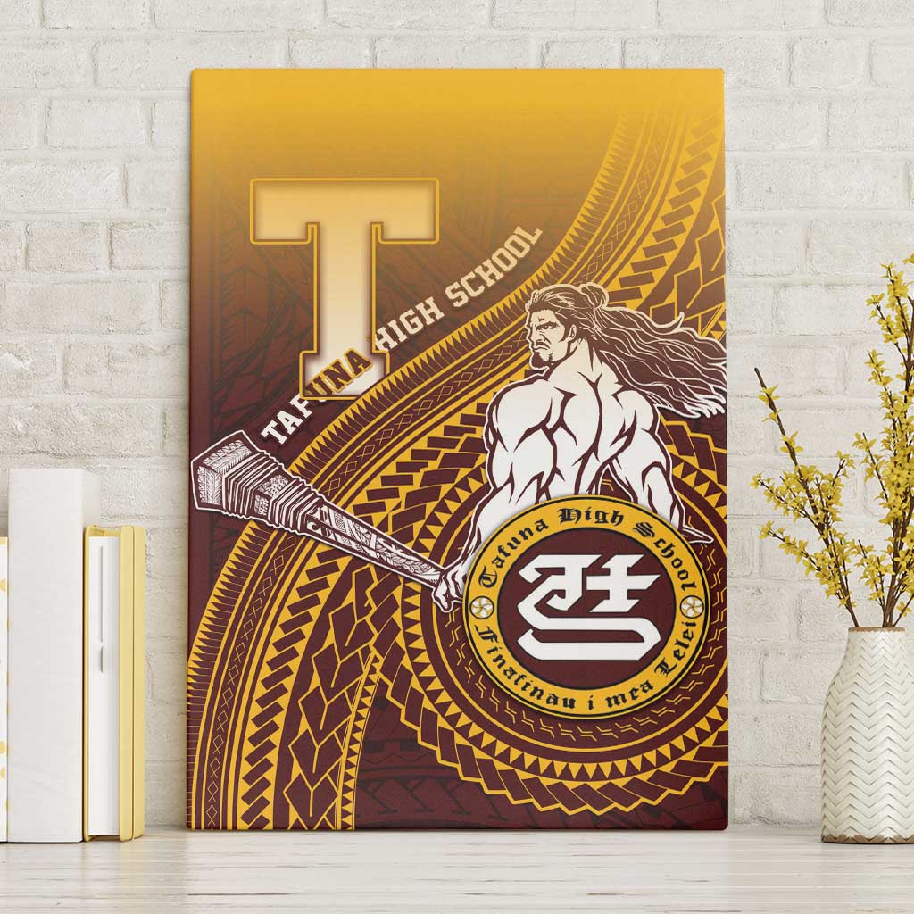 Tafuna High School Canvas Wall Art Polynesian Warrior