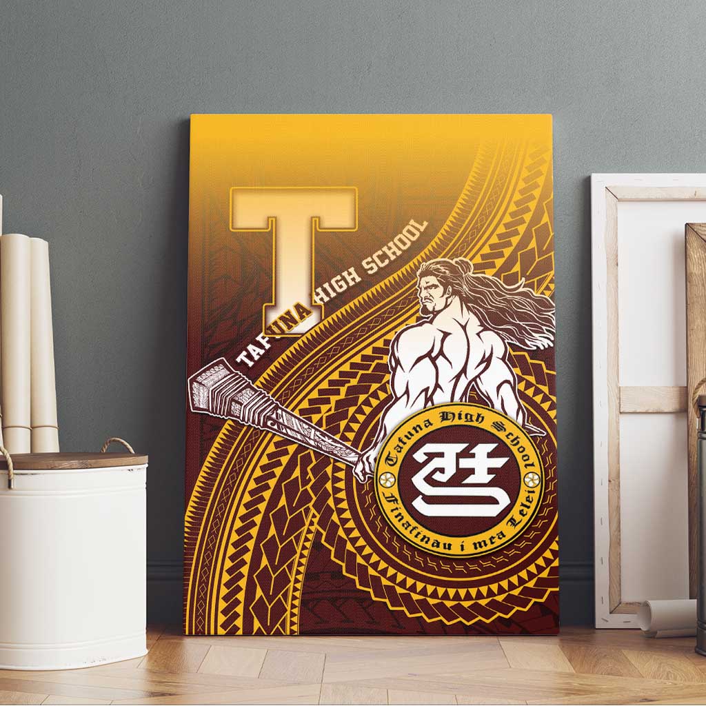 Tafuna High School Canvas Wall Art Polynesian Warrior