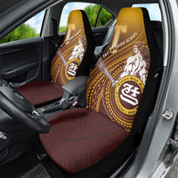 Tafuna High School Car Seat Cover Polynesian Warrior