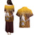 Personalized Tafuna High School Couples Matching Puletasi and Hawaiian Shirt Polynesian Warrior