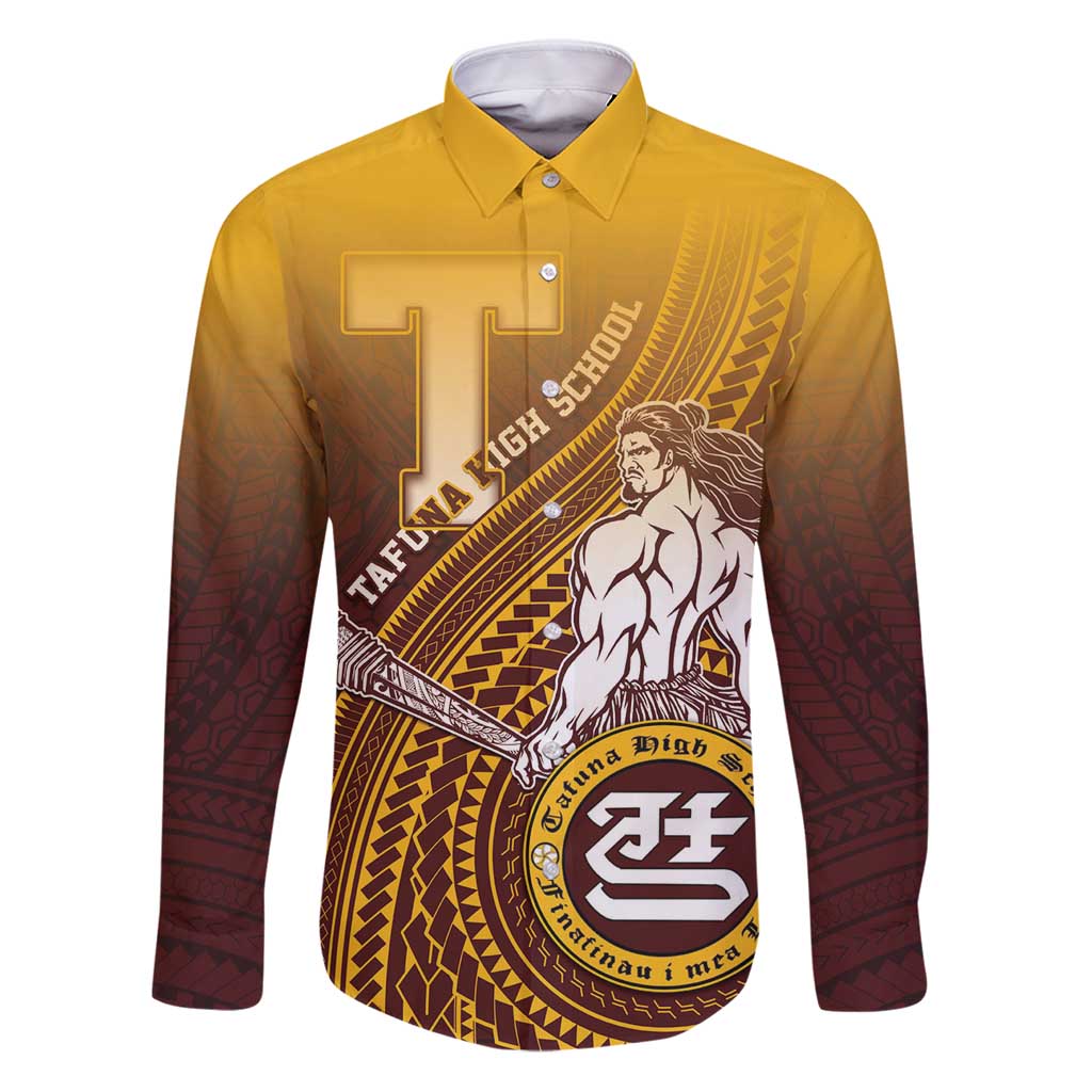 Personalized Tafuna High School Family Matching Puletasi and Hawaiian Shirt Polynesian Warrior