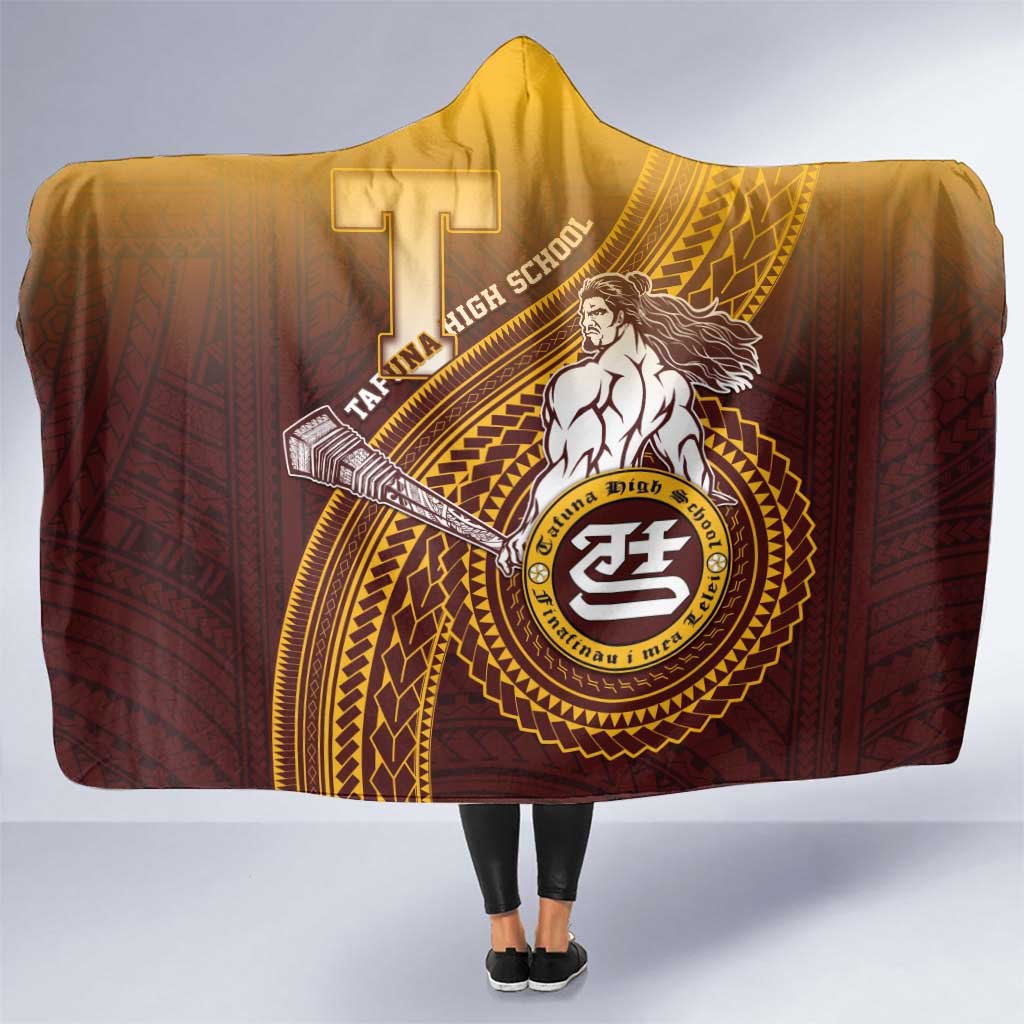 Tafuna High School Hooded Blanket Polynesian Warrior LT05 One Size Maroon - Polynesian Pride