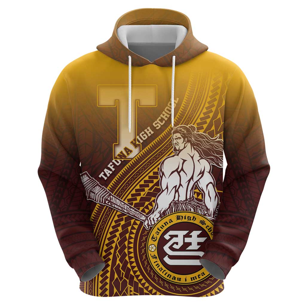 Personalized Tafuna High School Hoodie Polynesian Warrior