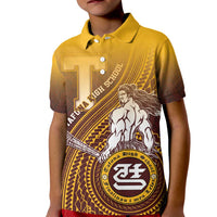 Personalized Tafuna High School Kid Polo Shirt Polynesian Warrior