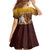 Personalized Tafuna High School Kid Short Sleeve Dress Polynesian Warrior