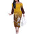 Personalized Tafuna High School Off The Shoulder Long Sleeve Dress Polynesian Warrior
