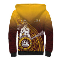 Personalized Tafuna High School Sherpa Hoodie Polynesian Warrior