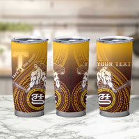 Personalized Tafuna High School Tumbler Cup Polynesian Warrior
