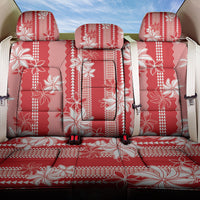 Hawaii Kakau Tribal Back Car Seat Cover With Red Tiare