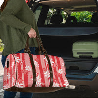 Hawaii Kakau Tribal Travel Bag With Red Tiare
