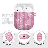Hawaii Kakau Tribal AirPods Case With Pink Tiare