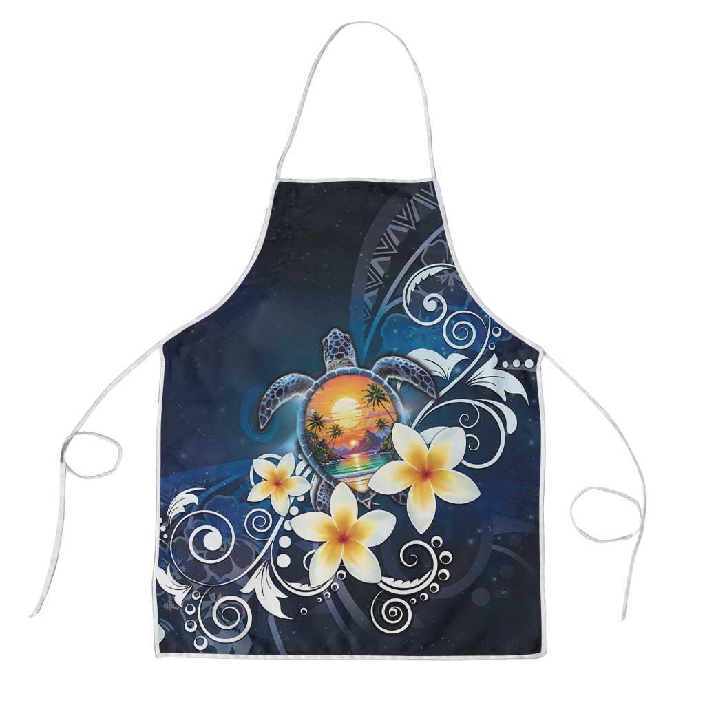 Hawaii Honu Apron Polynesian Curves Plumeria - Polynesian Pride
