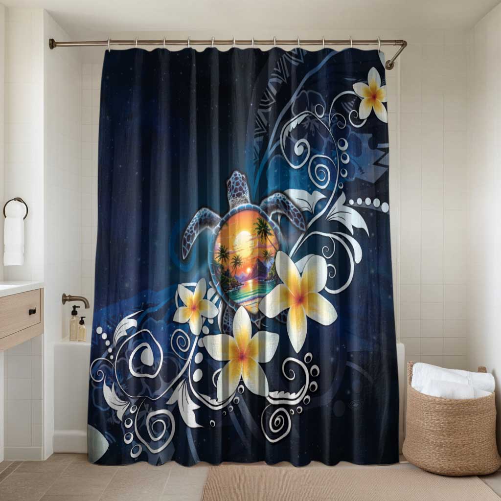 Hawaii Honu Bathroom Set Polynesian Curves Plumeria - Polynesian Pride