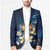 Hawaii Honu Blazer Polynesian Curves Plumeria - Polynesian Pride