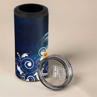 Hawaii Honu 4 in 1 Can Cooler Tumbler Polynesian Curves Plumeria - Polynesian Pride