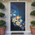 Hawaii Honu Door Cover Polynesian Curves Plumeria - Polynesian Pride