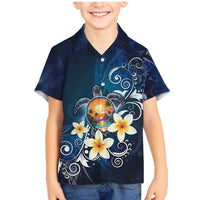 Hawaii Honu Family Matching Mermaid Dress and Hawaiian Shirt Polynesian Curves Plumeria - Polynesian Pride