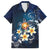Hawaii Honu Family Matching Tank Maxi Dress and Hawaiian Shirt Polynesian Curves Plumeria - Polynesian Pride