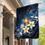 Hawaii Honu Garden Flag Polynesian Curves Plumeria - Polynesian Pride