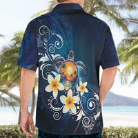 Hawaii Honu Hawaiian Shirt Polynesian Curves Plumeria - Polynesian Pride