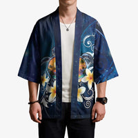 Hawaii Honu Kimono Polynesian Curves Plumeria - Polynesian Pride