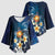 Hawaii Honu Kimono Sleeve Blouse Polynesian Curves Plumeria - Polynesian Pride