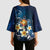 Hawaii Honu Kimono Sleeve Blouse Polynesian Curves Plumeria - Polynesian Pride
