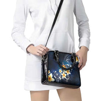 Hawaii Honu Shoulder Handbag Polynesian Curves Plumeria - Polynesian Pride