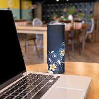 Hawaii Honu Skinny Tumbler Polynesian Curves Plumeria - Polynesian Pride