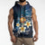 Hawaii Honu Sleeveless Zip Hoodie Polynesian Curves Plumeria - Polynesian Pride