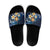 Hawaii Honu Slide Sandals Polynesian Curves Plumeria - Polynesian Pride