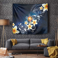Hawaii Honu Tapestry Polynesian Curves Plumeria - Polynesian Pride