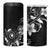Hawaii Honu 4 in 1 Can Cooler Tumbler Polynesian Curves Plumeria Grayscale - Polynesian Pride
