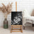 Hawaii Honu Canvas Wall Art Polynesian Curves Plumeria Grayscale - Polynesian Pride