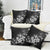 Hawaii Honu Pillow Cover Polynesian Curves Plumeria Grayscale - Polynesian Pride