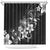 Hawaii Honu Shower Curtain Polynesian Curves Plumeria Grayscale - Polynesian Pride