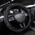 Hawaii Honu Steering Wheel Cover Polynesian Curves Plumeria Grayscale - Polynesian Pride