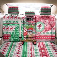 Hawaii Christmas Back Car Seat Cover Santa Claus Surf Mele Kalikimaka