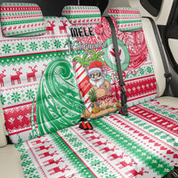 Hawaii Christmas Back Car Seat Cover Santa Claus Surf Mele Kalikimaka