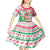 Personalized Hawaii Christmas Kid Short Sleeve Dress Santa Claus Surf Mele Kalikimaka LT05 - Polynesian Pride