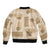 Vintage Lapita Bomber Jacket Iconic Double Face Pattern Beige